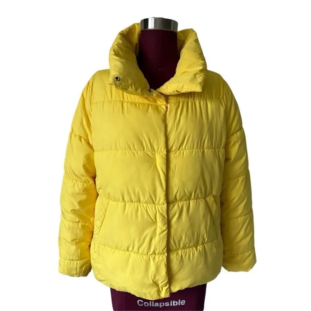 Talbots DOWN ALTERNATIVE PUFFER‎ COAT size S Yellow